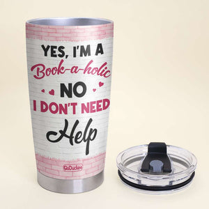 Once Upon A Time There Was A Girl Who Really Loved Books It Was Me The End, Reading Girl Book Lover Personalized Tumbler - Tumbler Cup - GoDuckee