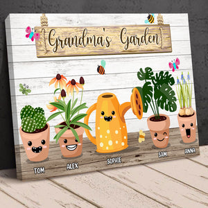 Grandma's Garden Personalized Gardening Canvas Printed, Gift For Grandma - Poster & Canvas - GoDuckee