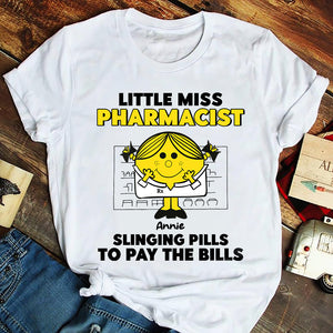 Slinging Pills To Pay The Bills, Personalized Pharmacist Shirt - Shirts - GoDuckee