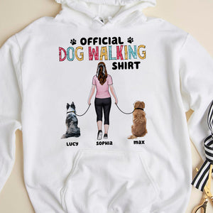 Personalized Dog Official Dog Walking Shirt, Gift For Dog Mom/Dog Dad - Shirts - GoDuckee