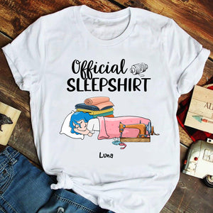 Sewing Girl Official Sleepshirt - Personalized Shirts - Shirts - GoDuckee