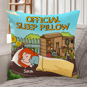 Gardening Official Sleep - Personalized Pillow - Pillow - GoDuckee