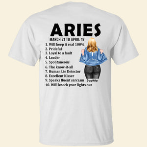 TAURUS- Zodiac Girl Personalized Shirt, Gift For Her - Shirts - GoDuckee