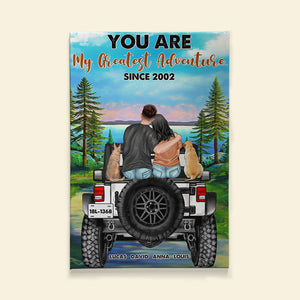 You Are My Greatest Adventure Personalized Couple Canvas Print - Poster & Canvas - GoDuckee