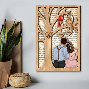 Couple Sweet Valentine Day, Couple Layers Wood Sign - Wood Sign - GoDuckee