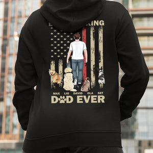 Best Walking Dad Ever Personalized Shirt, Gift For Dog Lovers, Father's Day Gift - Shirts - GoDuckee