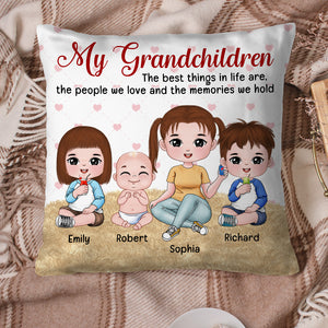 My Grandchildren Family Pillow Gift - Pillow - GoDuckee