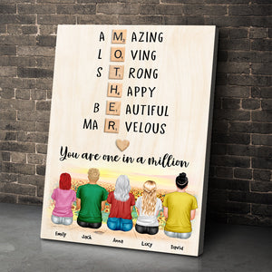 Personalized Mother's Day Wall Art - You Are One In A Million - Poster & Canvas - GoDuckee