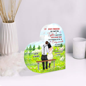 I Am Thinking Of You Every Minute Of Every Day Personalized Couple Plaque, Gift For Couple - Decorative Plaques - GoDuckee