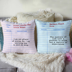 Librarian I Am Not Afraid Of Storms - Personalized Pillow - Pillow - GoDuckee