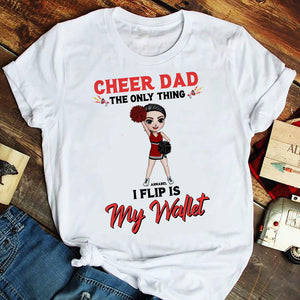 Cheerleader The Only Thing I Flip Is My Wallet Personalized Shirts - Shirts - GoDuckee
