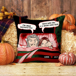 Personalized Gift Pillow Ideas For Couple, Horror Movies Lovers, I'm Your Boyfriend Now - Custom Pillow - Pillow - GoDuckee