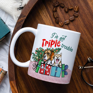 Pet Trouble, Personalized Troublemaker White Mug - Coffee Mug - GoDuckee