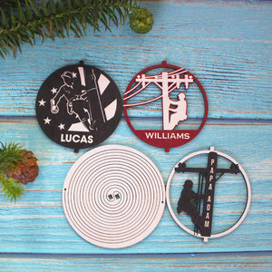 Lineman On The Pole SORMHC Personalized 3D Ornament - Ornament - GoDuckee