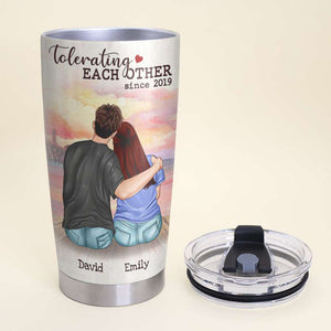 Dear Love Of My Life - Personalized Couple Tumbler Cup - Tumbler Cup - GoDuckee