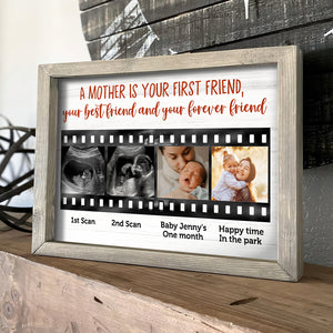 Mother's Day - Custom Photo Poster - A Mother Is Your First Friend - Film Strip Frame - Poster & Canvas - GoDuckee