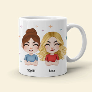 Only Besties Send Each Other Ugly Selfies - Personalized Friends Mug - Gift For Friends - Coffee Mug - GoDuckee