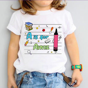 Personalized Back To School Kid Shirt, Gift For Kids - Shirts - GoDuckee