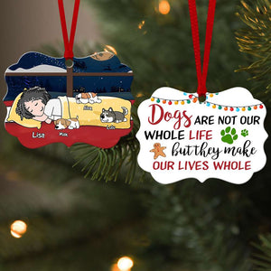 Dogs Make Our Lives Whole - Personalized Dog Christmas Ornament - Funny Gift For Dog Lovers - Ornament - GoDuckee