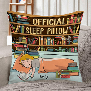 Book Girl Official Sleep Pillow - Personalized Pillow - Pillow - GoDuckee