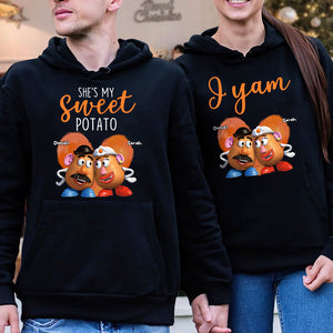 She's My Sweet Potato, Personalized Cartoon Character Couple Shirt, Gift For Couple - Shirts - GoDuckee