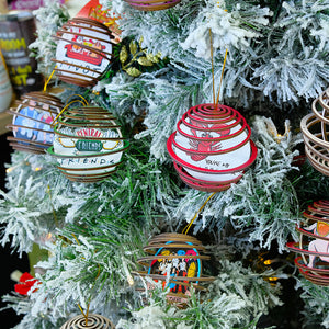 Personalized Friends 3D Dual Spiral Ornament, Christmas Tree Decor - Ornament - GoDuckee