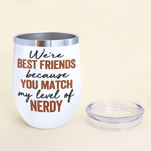 Personalized Book Girls Wine Tumbler - We're Best Friends - Wine Tumbler - GoDuckee