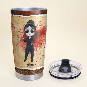 Personalized Horror Girl Tumbler - Halloween Film Series - Tumbler Cup - GoDuckee
