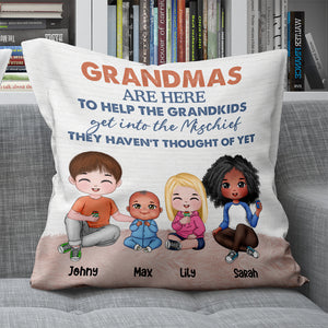 Personalized Grandma Pillow, To Help The Grandkids Get Into The Mischief - Pillow - GoDuckee