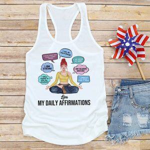 My Daily Affirmations - I Am Always Enough, Personalized Yoga Girl Shirt, Gift for Yoga Lovers - Shirts - GoDuckee