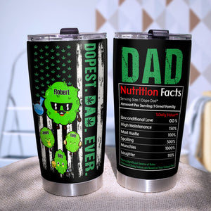 Dopest Dad Ever, Gift For Dad Personalized Tumbler 02DNPO220423 - Tumbler Cup - GoDuckee