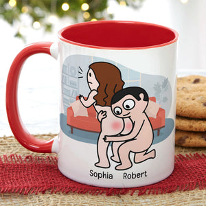 Roses Are Red, Personalized Mug, Gift For Naughty Couple - Coffee Mug - GoDuckee