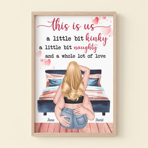 This Is Us A Little Bit Kindly Personalized Canvas Print- Couple Gift - Poster & Canvas - GoDuckee