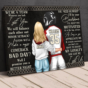 Personalized Racing Couple Poster Canvas - We Are A Team - Poster & Canvas - GoDuckee