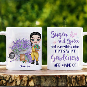 Sugar And Spice, Personalized Mug, Gift For Gardening - Coffee Mug - GoDuckee
