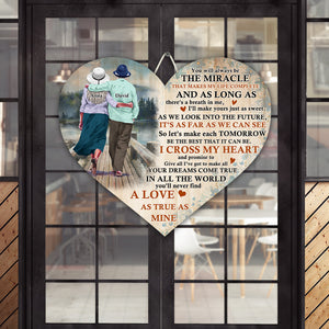 You Will Always Be The Miracle Personalized Couple Layer Wood Sign - Wood Sign - GoDuckee