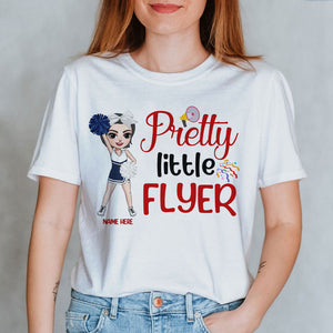 Cheerleading Pretty Little Flyer Personalized Shirts - Shirts - GoDuckee