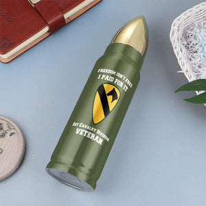 Veteran Bullet Tumbler - Custom Military Unit - Freedom Isn't Free I Paid For It - Water Bottles - GoDuckee