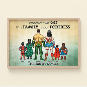 Family Where We Go Personalized Canvas Print, Family Gift - Poster & Canvas - GoDuckee