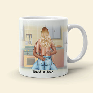 I Love You Cos You Turn Me On Personalized Naughty Couple Mug, Gift For Couple - Coffee Mug - GoDuckee
