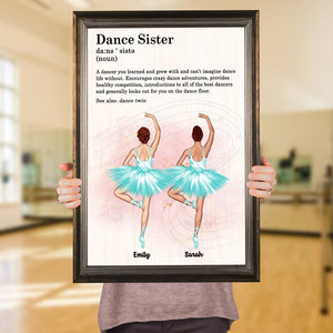 Personalized Ballerina Bestie Canvas Prints - Gift for Besties - Ballet Dance Sisters Definition - Poster & Canvas - GoDuckee