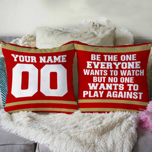 Football But No One Wants To Play Against - Personalized Pillow - Pillow - GoDuckee