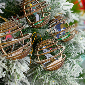 Personalized Baseball Player Pose Ornament, Christmas Tree Decor - Ornament - GoDuckee