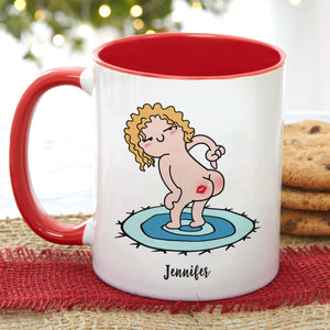 Dear Mom, Gift For Mom, Personalized Mug, Funny Butt Mug, Mother's Day Gift - Coffee Mug - GoDuckee