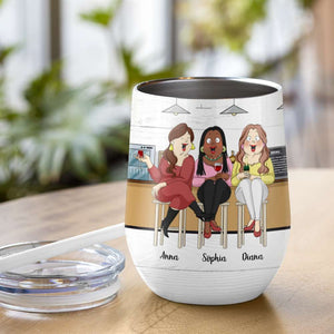 My Liver Hates Our Friendship But I Love You, Besties Drinking Wine Tumbler - Wine Tumbler - GoDuckee