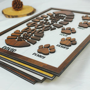 Dog Dad To The Best God Dad We Woof You, Layered Wood Sign Stand, Gifts for Dog Dads - Wood Sign - GoDuckee