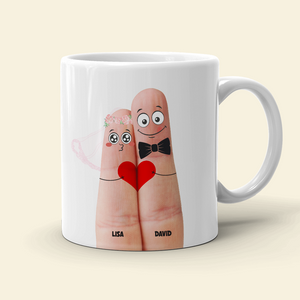 I Promise To Always Finger You Personalized Mug, Couple Gift - Coffee Mug - GoDuckee
