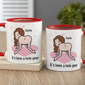 It's Been A-Hole Year Personalized Mug, Gift For Couple, Couple Anniversary Gift, Funny Couple Mug - Coffee Mug - GoDuckee