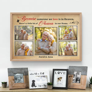 Because Someone We Love Is In Heaven Personalized Canvas Print, Memorial Gift - Poster & Canvas - GoDuckee