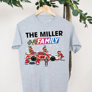 Personalized Team Shirts, Christmas Gift for Racing Family - Shirts - GoDuckee